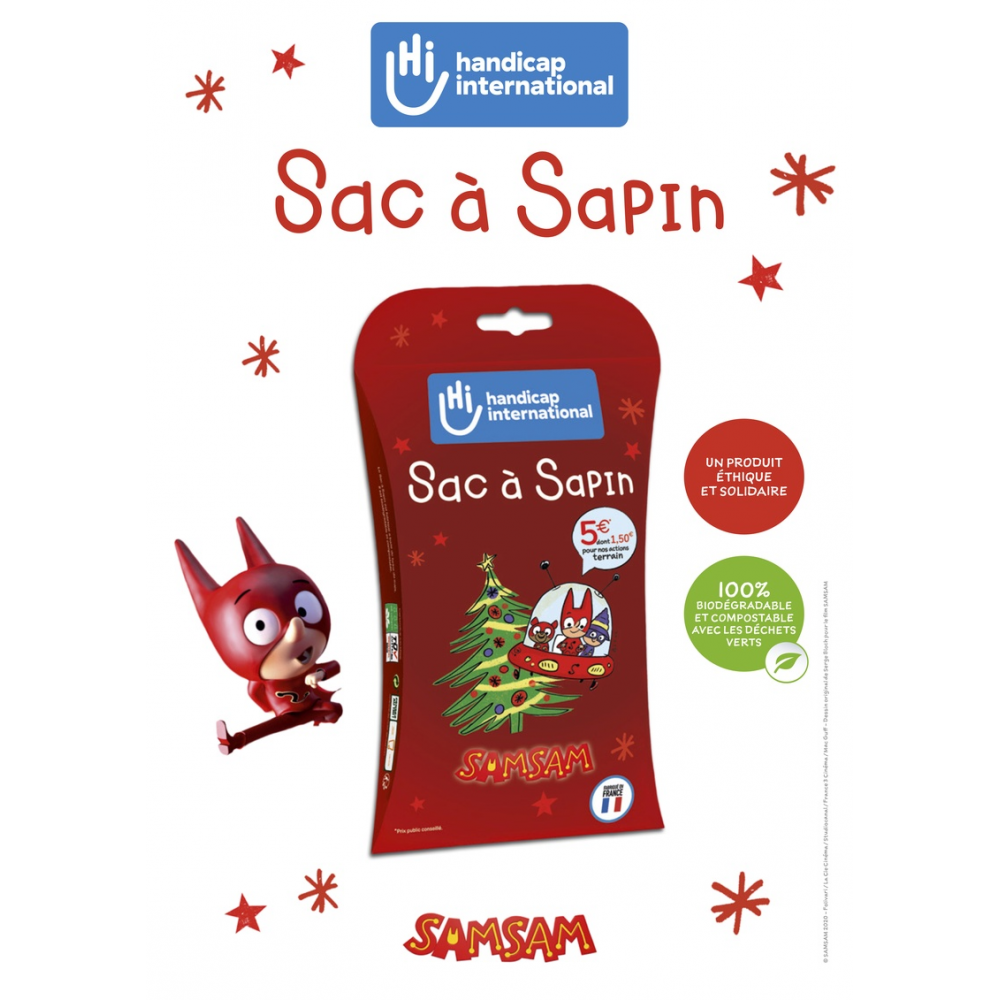 Sac à sapin Handicap International biodégradable 2021