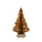 Sapin en carton (Impression écru, pied blanc)