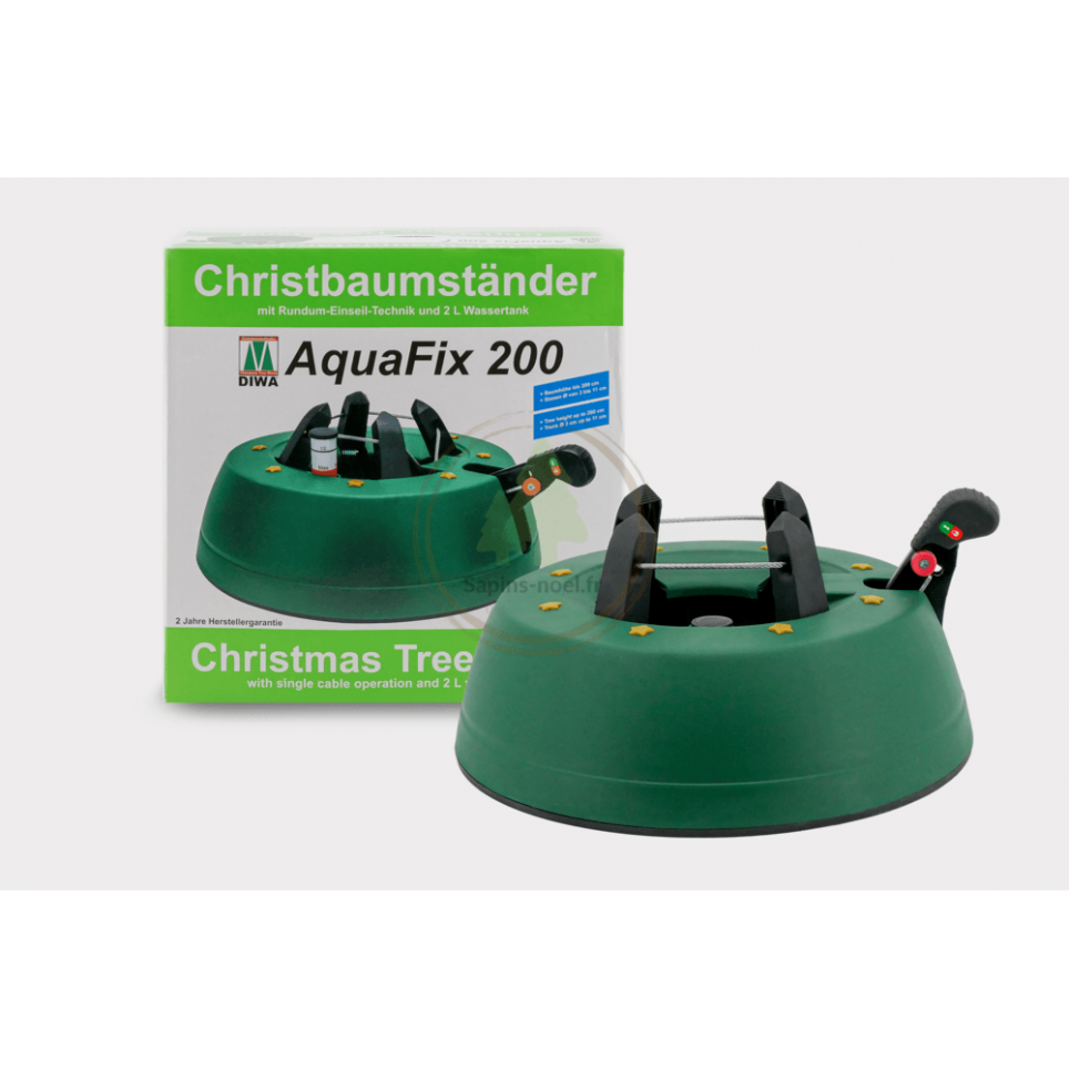 Pied de Sapin avec réservoir d'eau - Pied Aquafix 200 avec son emballage