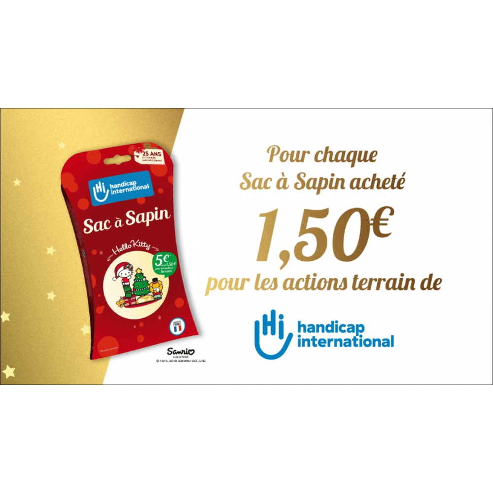 Sac à sapin compostable Handicap International : HANDICAP INTERNATIONAL -  botanic®